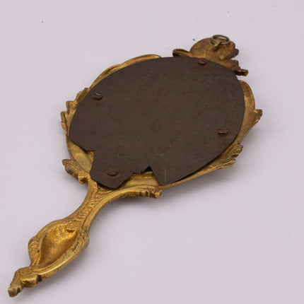 antieke bronzen handspiegel