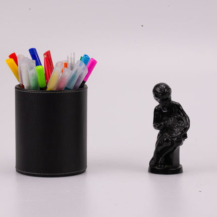 Statuette jeune fille et colombe en fonte noir