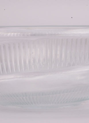 Thick glass salad bowl