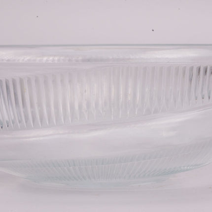 Thick glass salad bowl