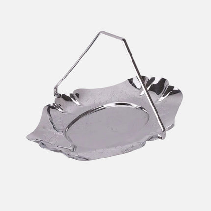 Plateau en inox Penguin Plate argenté en hanse