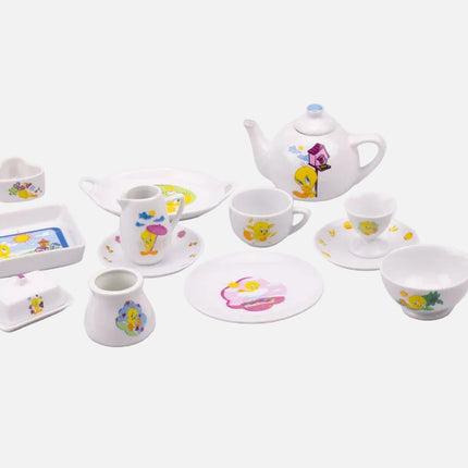 Kit vaisselle Titi blanc pour enfants
