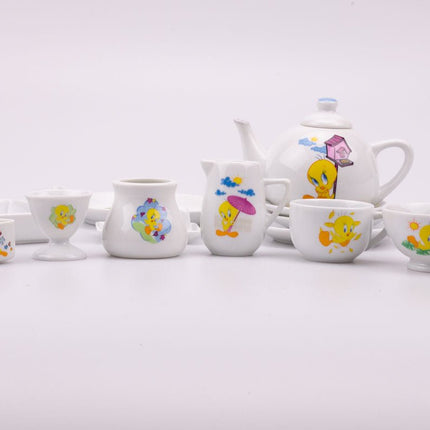 Kit vaisselle Titi blanc pour enfants