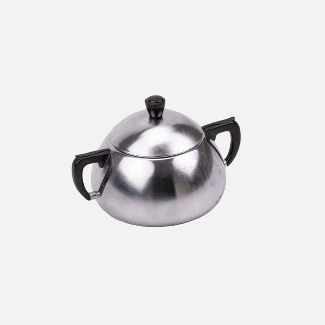 Sucrier Demeyere argenté en inox et 2 hanses