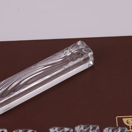 12 porte-couteaux en cristal boîte d'origine