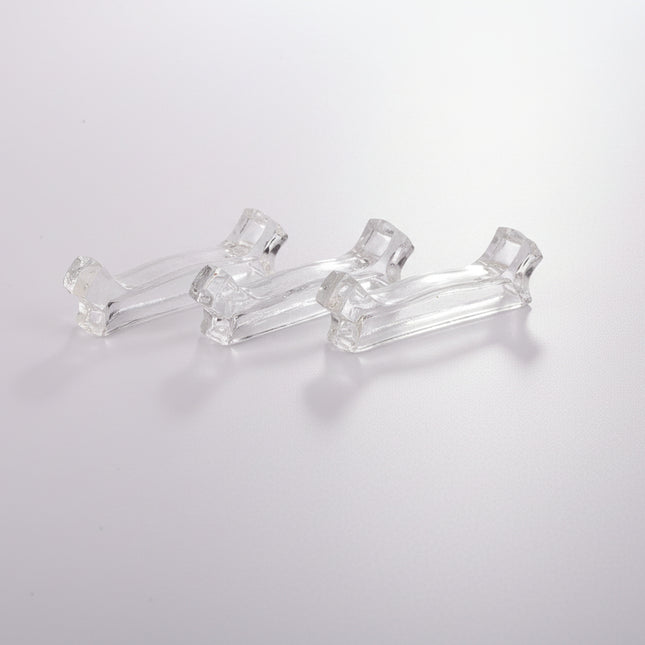 4 porte-couteaux des Cristalleries Val-Saint-Lambert transparent