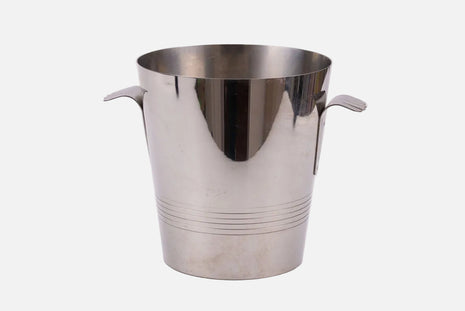 Seau à champagne argenté en inox Létang Rémy