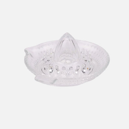 Presse-citron transparent en verre avec bec verseur