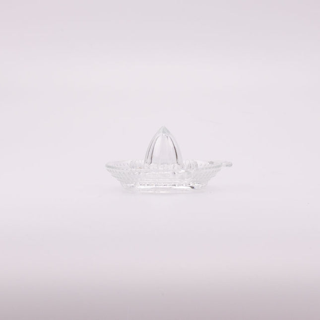 Presse-citron transparent en verre avec bec verseur