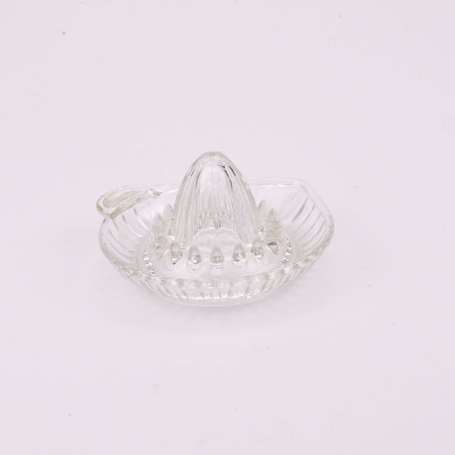 Presse-citron transparent en verre avec bec verseur