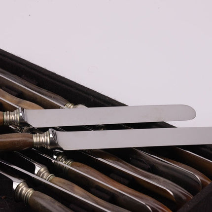 Coffret de 12 couteaux de table Gainerie Lyonnaise