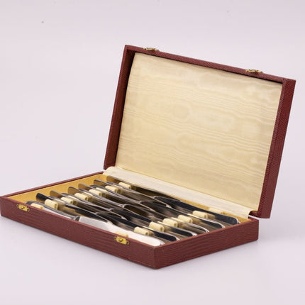 Coffret de 12 couteaux de table Fadeco en inox