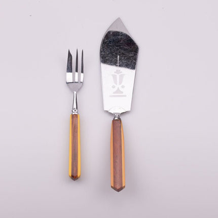 Set couvert à dessert avec pelle et 6 fourchettes boîte d'origine