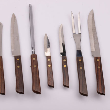 Set de 6 couverts à viande en inox