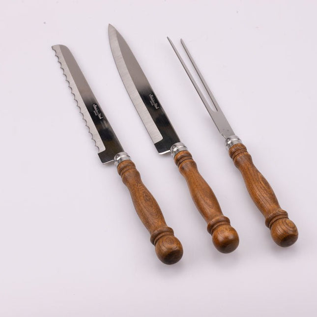 Set duo de couteaux et fourchette à viande
