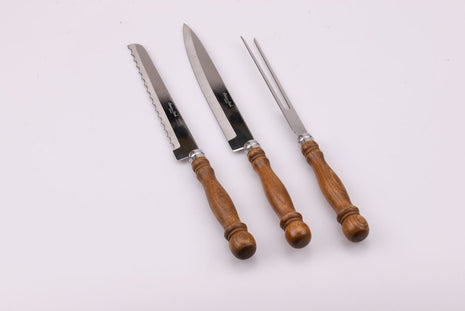Set duo de couteaux et fourchette à viande