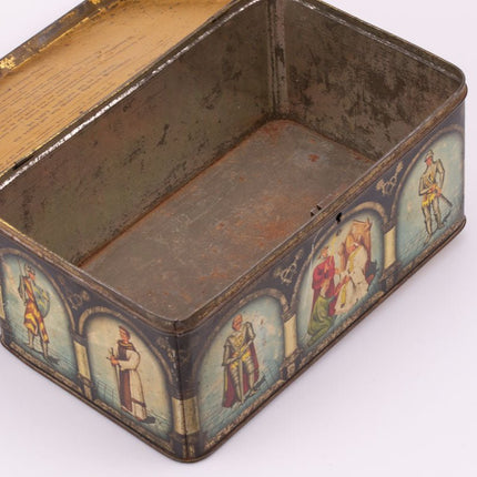 Antique metal tin, biscuits (box)