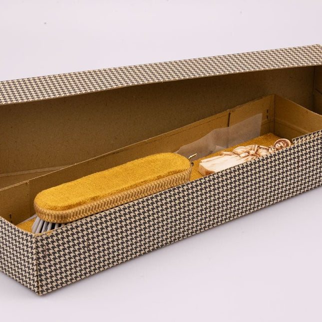 Brosse à vêtement avec support mural boîte d'origine beige