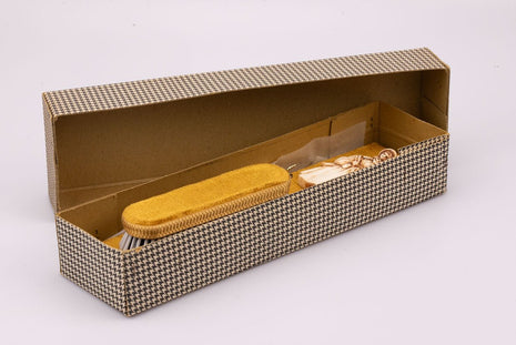 Brosse à vêtement avec support mural boîte d'origine beige