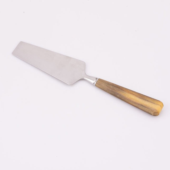 Pelle à tarte en inox marron