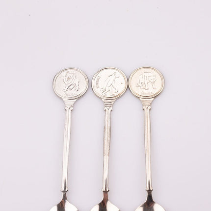 Kit de 6 cuillères à dessert en inox argenté
