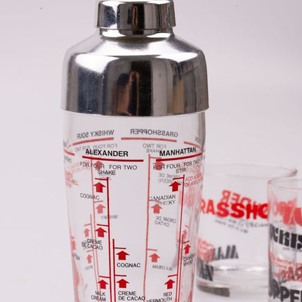 Service cocktail Saivo 4 verres 1 shaker