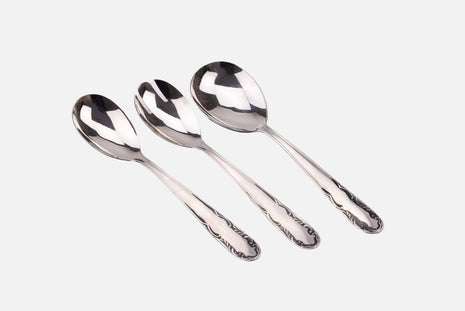 Couverts à salade Maurice Pierrard en inox dans boîte d'origine