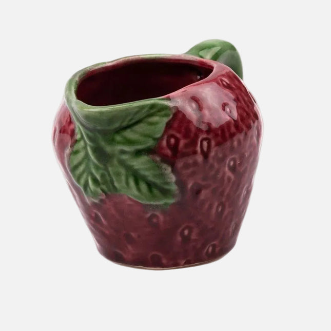 Pot à lait en forme de fraise en céramique