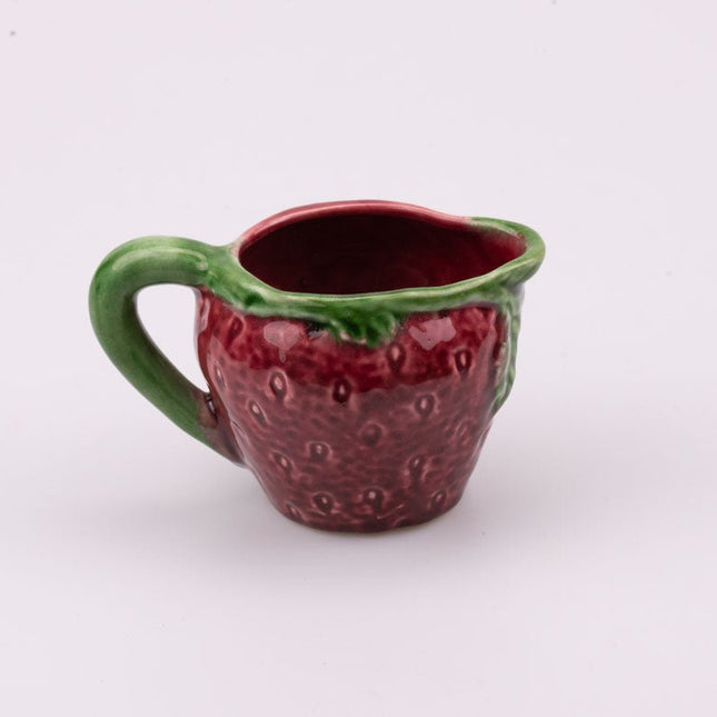 Pot à lait en forme de fraise en céramique