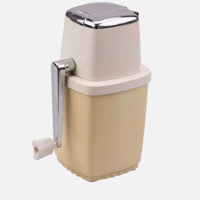 Broyeur à glace vintage en plastique Swing-a-way beige