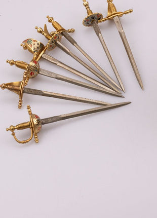 Toledo sword-shaped appetizer picks