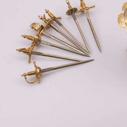 Toledo sword-shaped appetizer picks