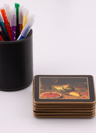 Sous-verres Lady Clare noir