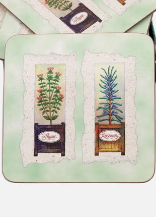 Sous-verres bleus clairs d'Angleterre dans boîte d'origine