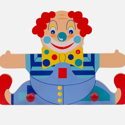 Porte-manteau clown Mertens-Kunst à 2 crochets