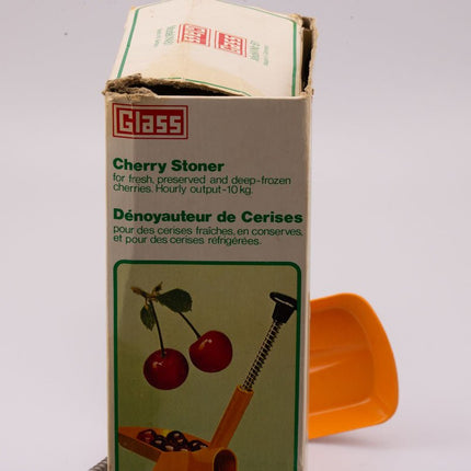 Dénoyauteur de cerises Glass jaune dans boîte d'origine