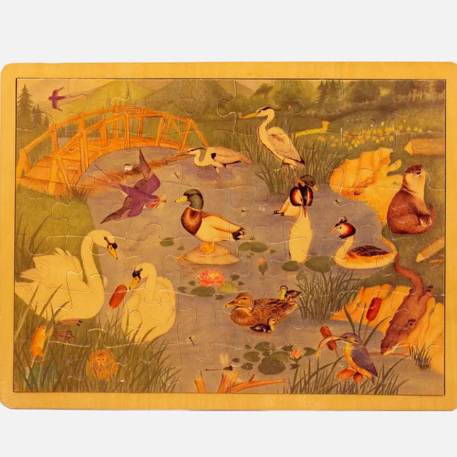 Puzzle en bois animaux de l'étang