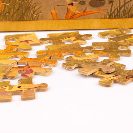 Puzzle en bois animaux de l'étang