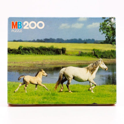 Puzzle vintage MB Derby 200 pièces chevaux