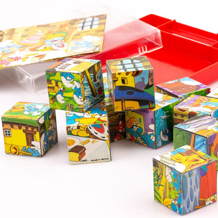 Jeu de cubes puzzle Schtroumpf