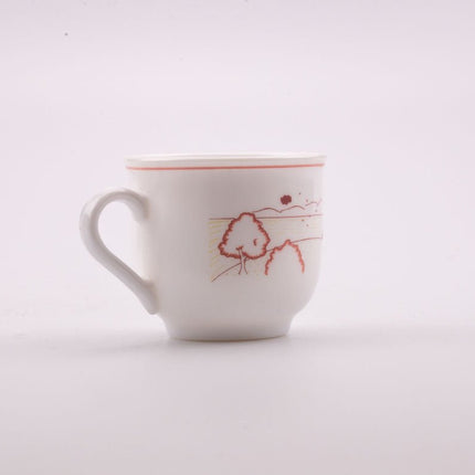 7 tasses rose et sous-tasses Arcopal