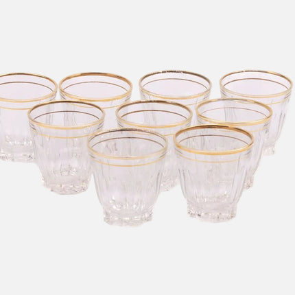 Petit verre à alcool vintage 2cl avec liseré doré