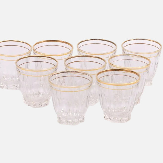 Petit verre à alcool vintage 2cl avec liseré doré
