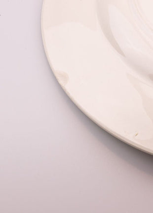 Assiette de service Digoin Sarreguemines blanche