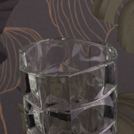 Grand vase à facettes style art déco