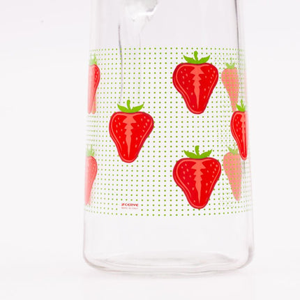Carafe / pichet à eau décor fraises Cerve