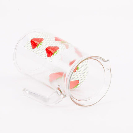 Carafe / pichet à eau décor fraises Cerve