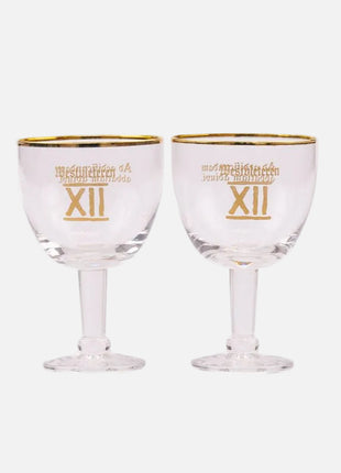 Verre à bière 15cl galopin Westvleteren au liseré doré