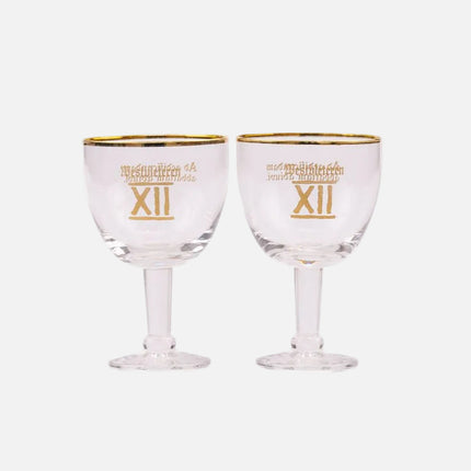 Verre à bière 15cl galopin Westvleteren au liseré doré