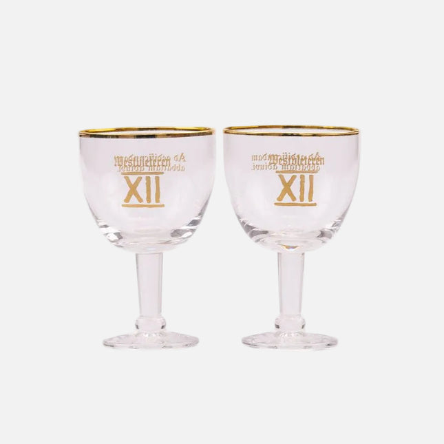 Verre à bière 15cl galopin Westvleteren au liseré doré